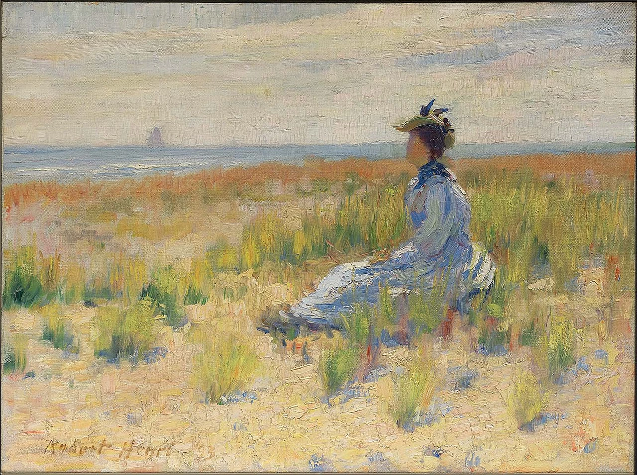 Ragazza seduta in riva al mare - Museum of Fine Arts Boston